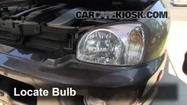 2003 Hyundai Santa Fe GLS 3.5L V6 Lights Headlight (replace bulb)